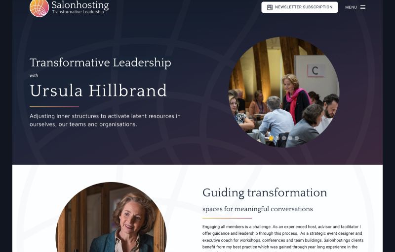 Leadership website Development